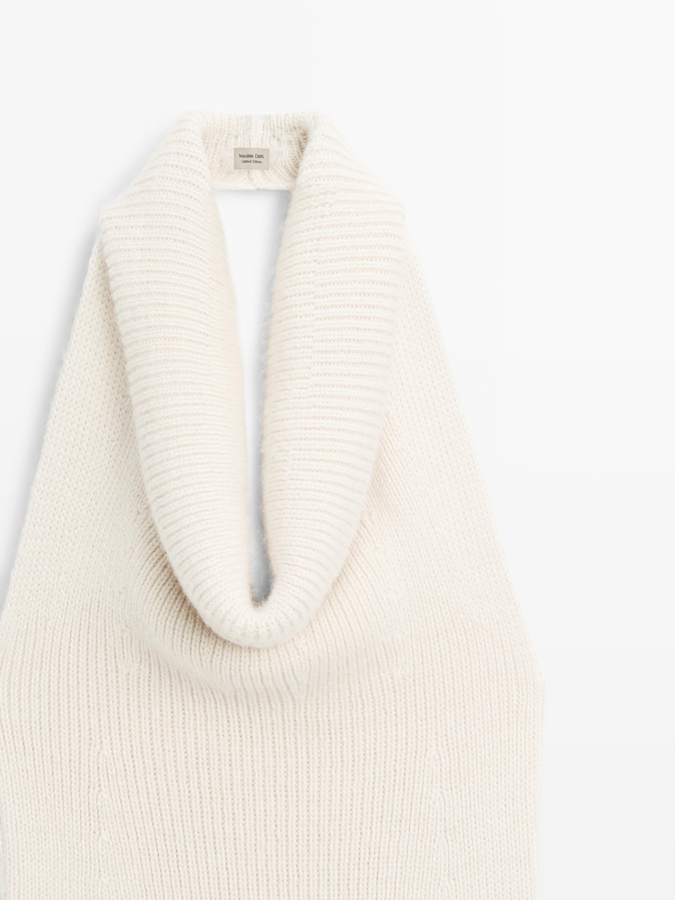 Knit alpaca and silk halter top - LIMITED